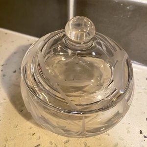 Marquis by Waterford Crystal clear glass lidded Trinket Box - EUC!